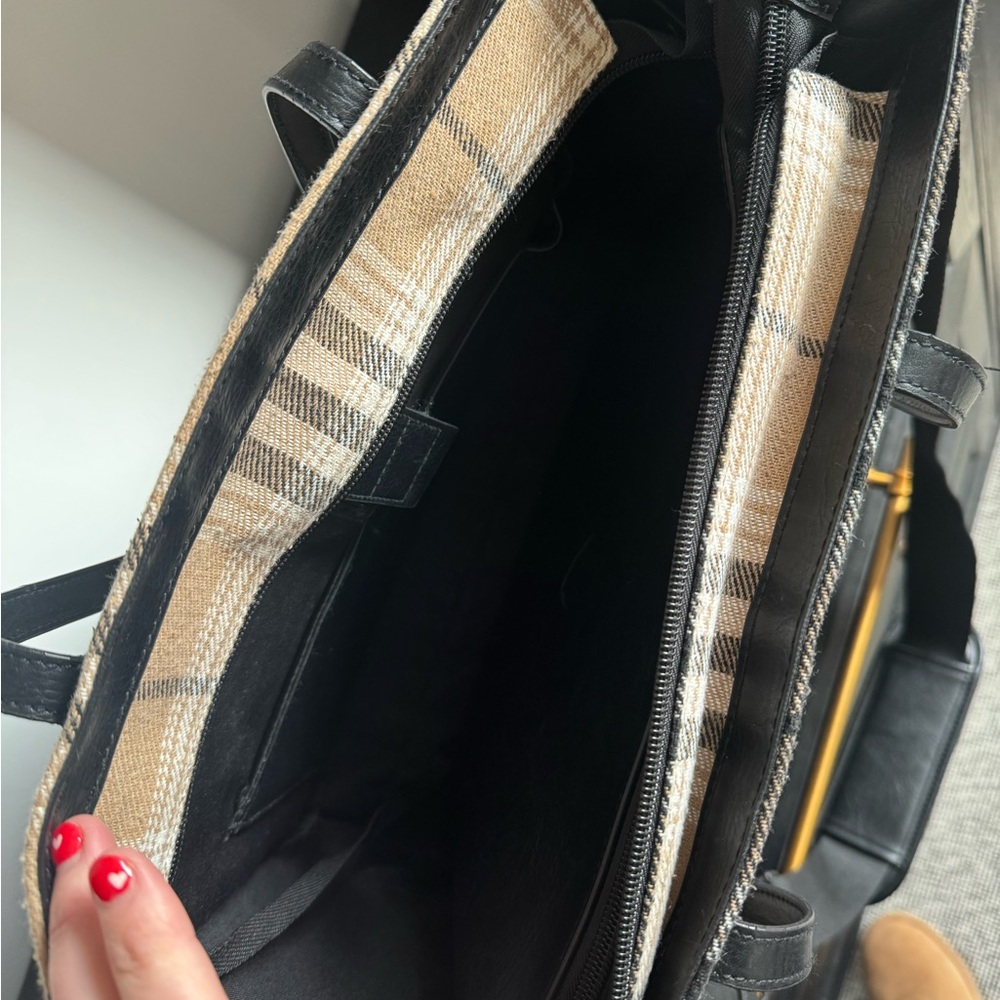 BEIS Tan and Black Plaid Messenger Bag - Picture 5 of 5
